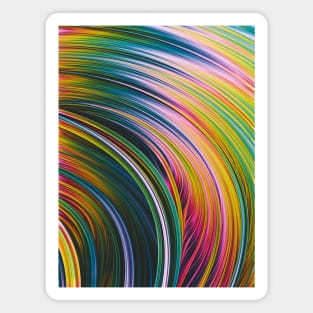 Super Strands. Colorful Abstract Design Magnet